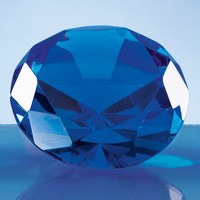 Blue Diamond Desk Award / Paperweight 10 cm