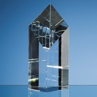 Optical Crystal Diamond Column Award 18 cm