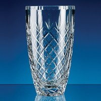 Cut Crystal Barrel Vase