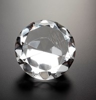 Personalised Optic Diamond Paperweight 10 cm
