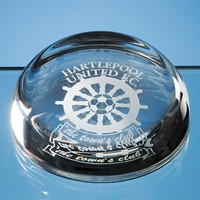 Personalised Flat Top Dome Paperweight